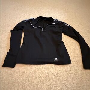 Adidas Black Half-Zip Long Sleeve Shirt